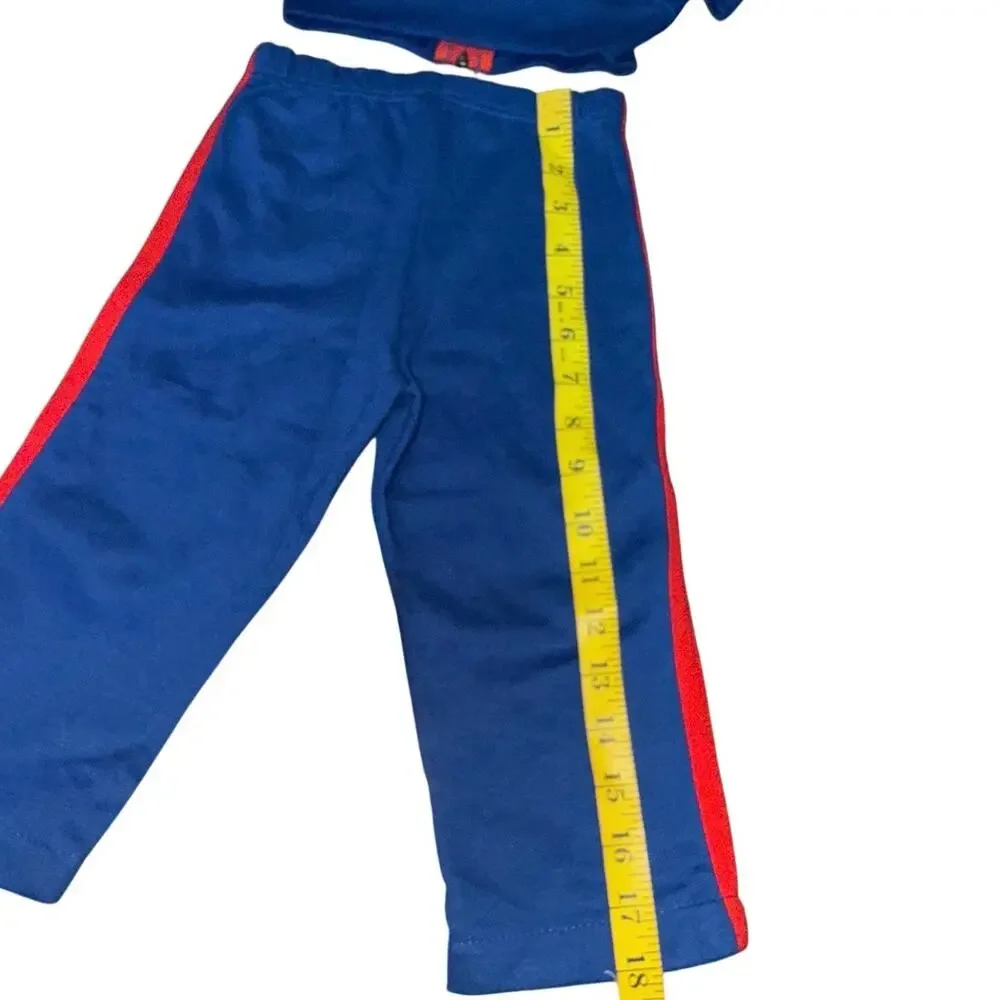 Vintage late 80s early 90s NFL New York Giants toddler tracksuit set.